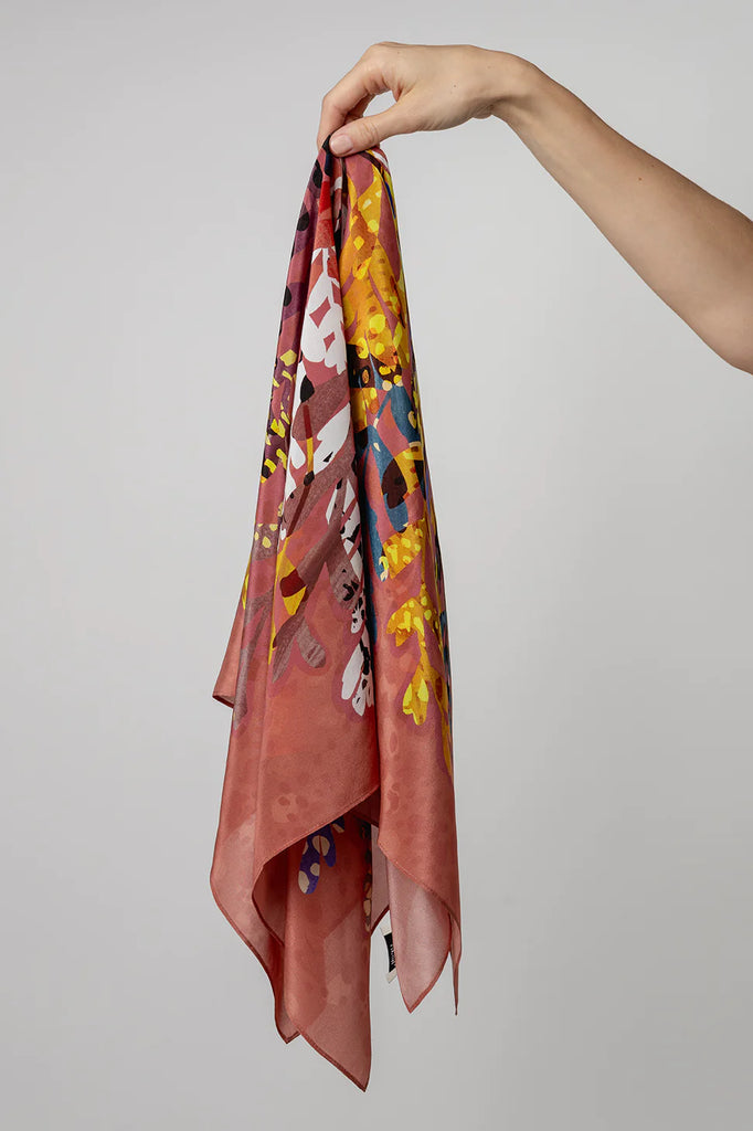 Ylja silk scarf - pink