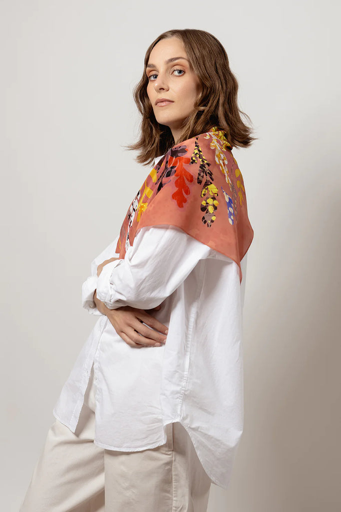 Ylja silk scarf - pink