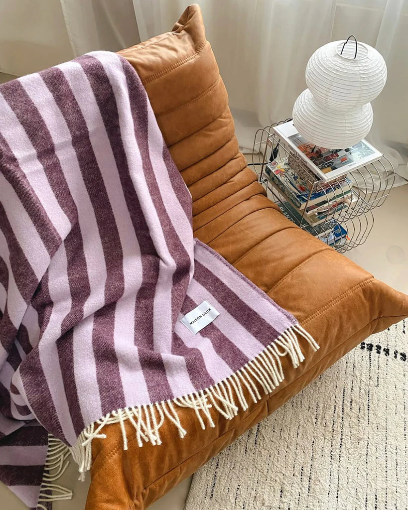 Candy Wrap Blanket Lilac Aubergine