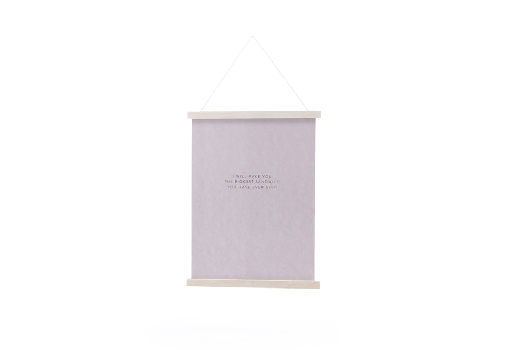 Myndahengi úr tré / Wooden wall hanger
