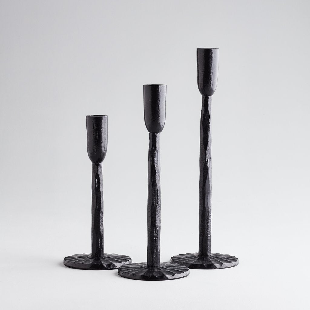 Steypujárns Kertastjakar / Cast Iron Candlesticks