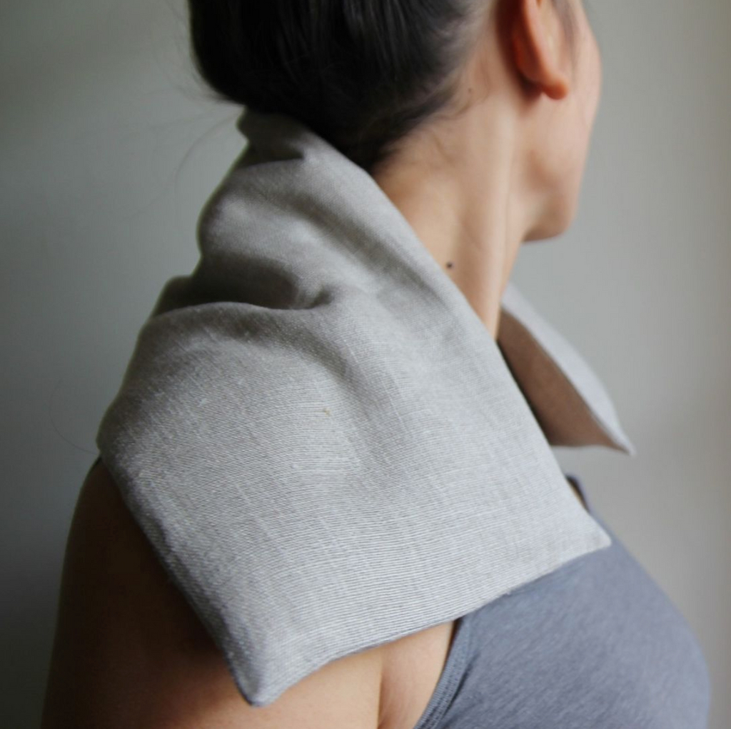 Hita/kælipoki úr ólituðu hörefni / Wheat Bag Plain Linen
