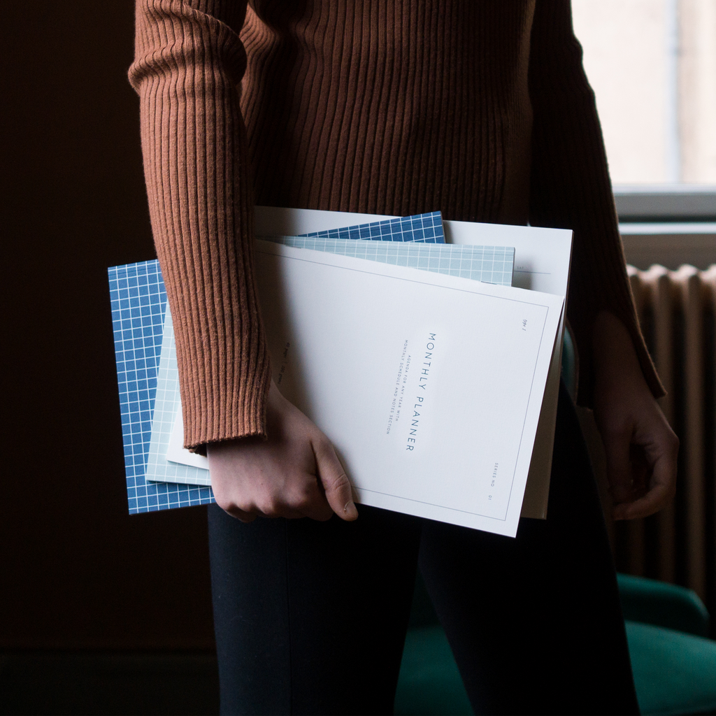 Mánaðarskipulagsbók / Monthly Planner Notebook