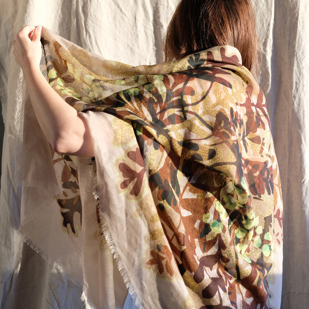 Urður wool scarf - pink