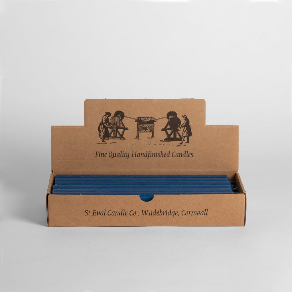 Handgerð Blá Kerti / Bedruthan Blue Dinner Candles