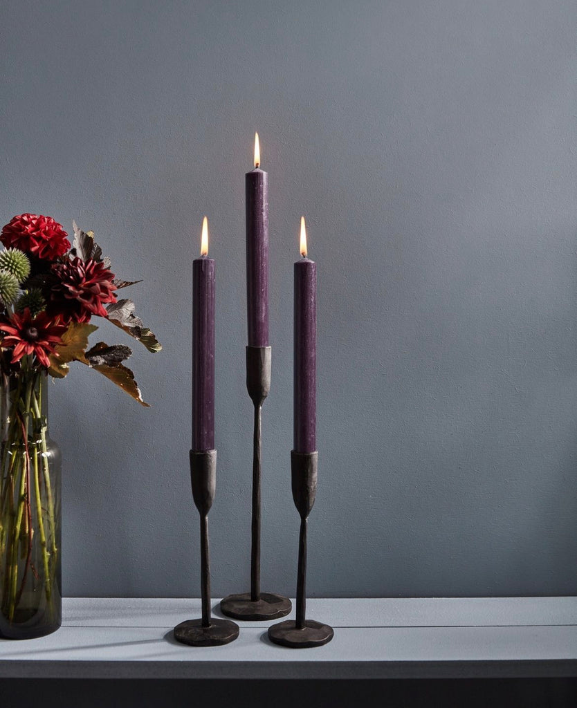 Steypujárns Kertastjakar / Cast Iron Candlesticks