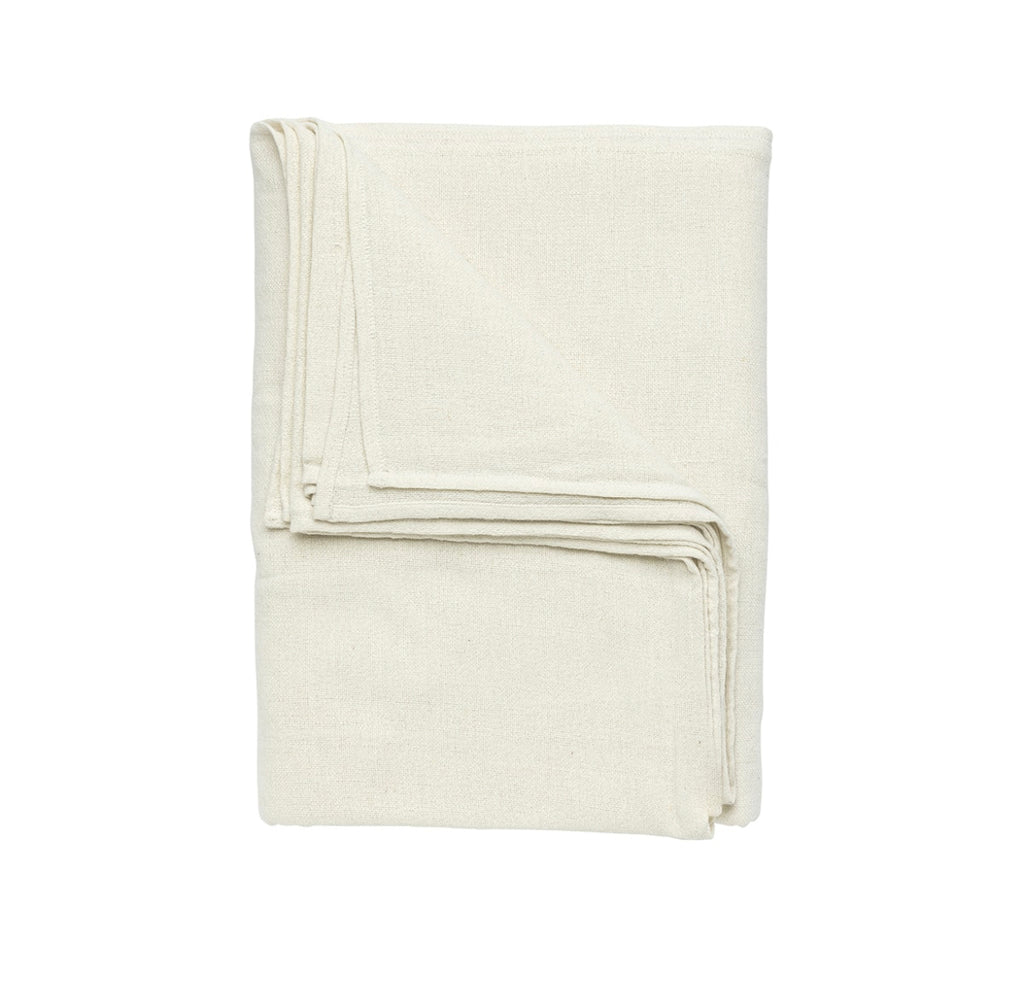 Fair-trade Dúkur úr endurunnum bómull 300x165cm - off white