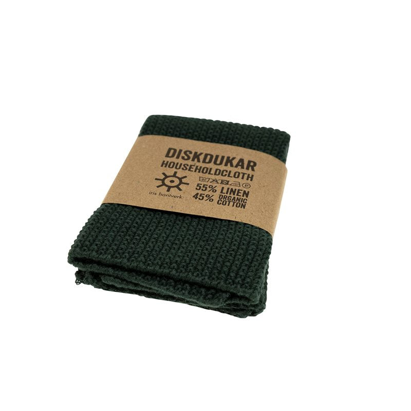 Borðtuska úr hör & bómull - Perluprjón / Linen & cotton cloth - Pearlknit