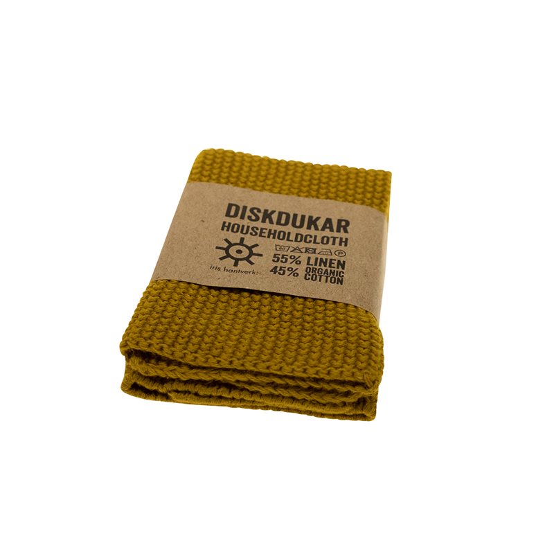Borðtuska úr hör & bómull - Perluprjón / Linen & cotton cloth - Pearlknit