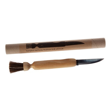 Sveppahnífur m. bursta / Mushroomknife w. brush