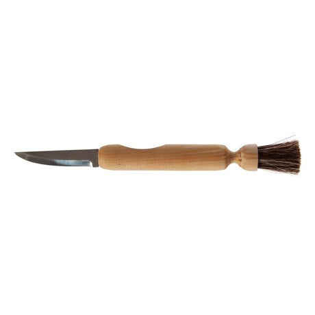 Sveppahnífur m. bursta / Mushroomknife w. brush