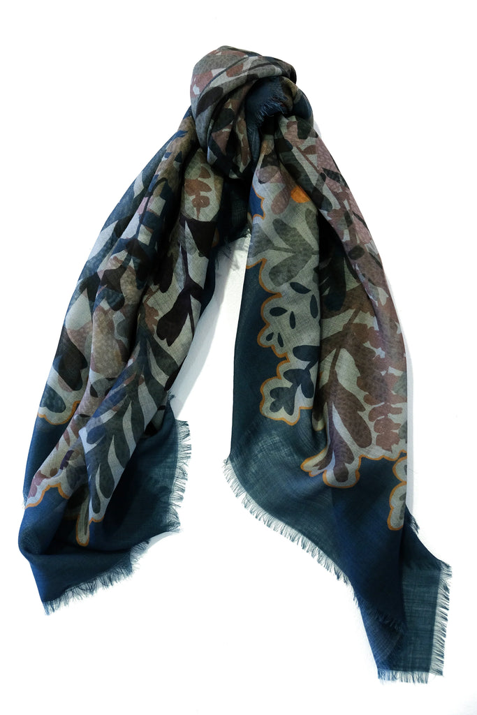 Urður wool scarf - blue