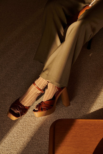 Sokkar nougat glimmer / Socks in glitter nougat